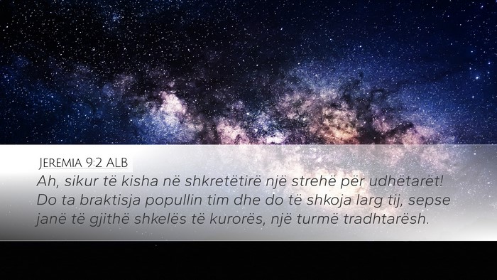 Jeremia 9:2 ALB Bible Verse Image