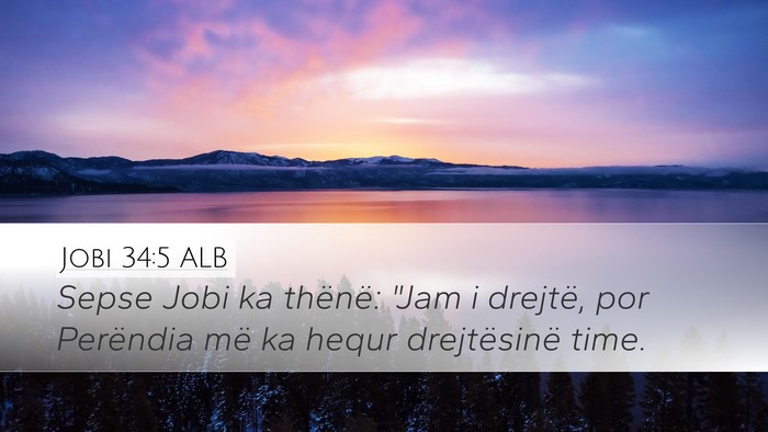 Jobi 34:5 ALB Bible Verse Image