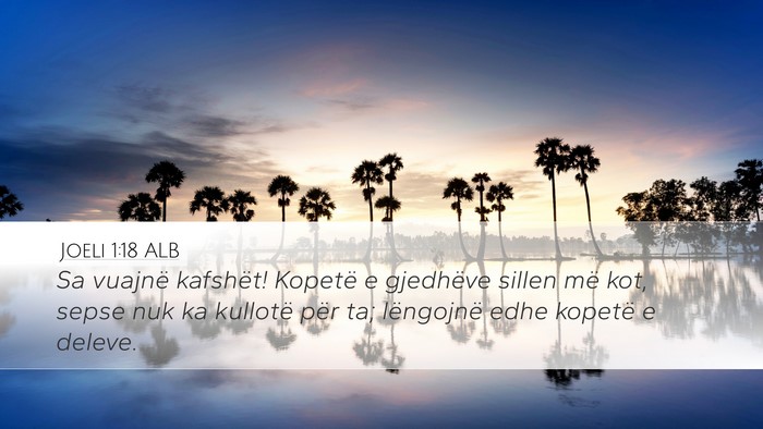 Joeli 1:18 ALB Bible Verse Image