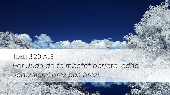 Joeli 3:20 ALB Bible Verse Image