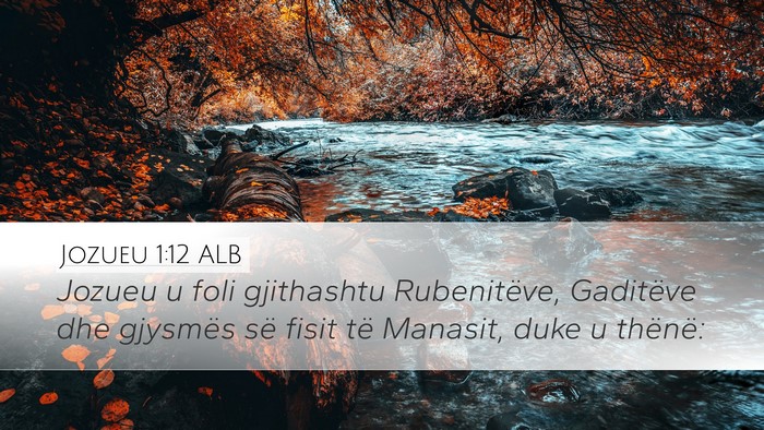Jozueu 1:12 ALB Bible Verse Image