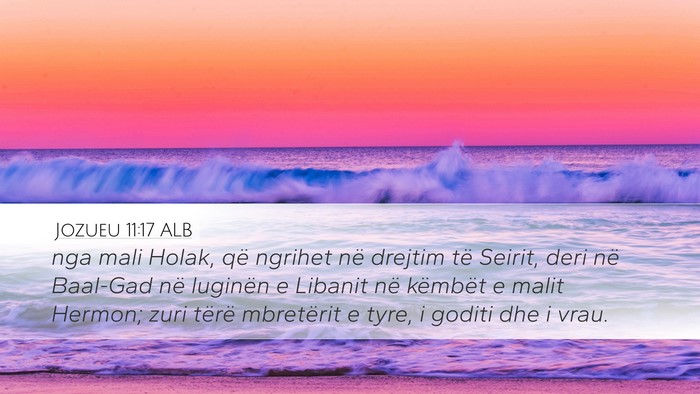 Jozueu 11:17 ALB Bible Verse Image