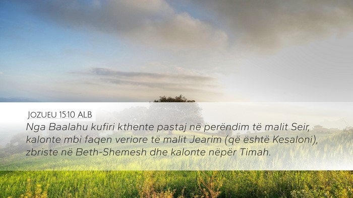 Jozueu 15:10 ALB Bible Verse Image