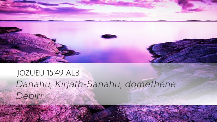 Jozueu 15:49 ALB Bible Verse Image