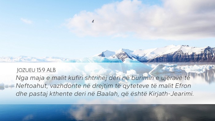 Jozueu 15:9 ALB Bible Verse Image