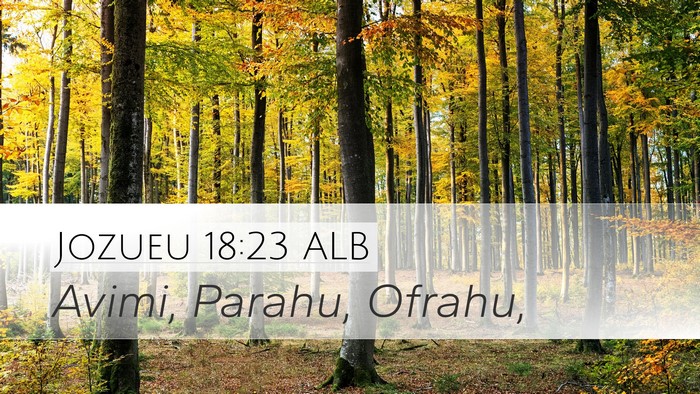 Jozueu 18:23 ALB Bible Verse Image