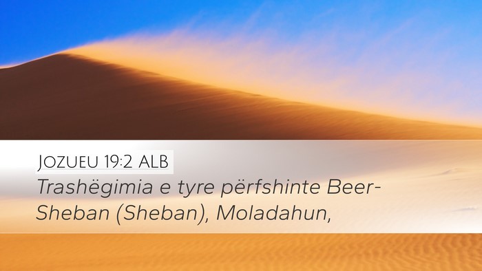 Jozueu 19:2 ALB Bible Verse Image