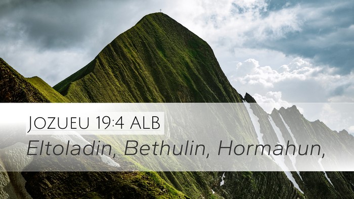 Jozueu 19:4 ALB Bible Verse Image