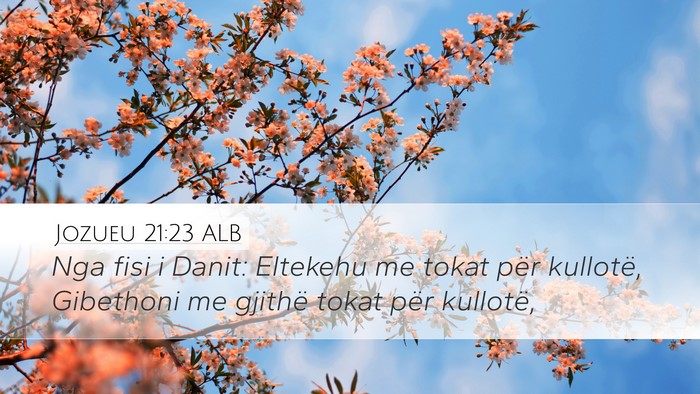 Jozueu 21:23 ALB Bible Verse Image