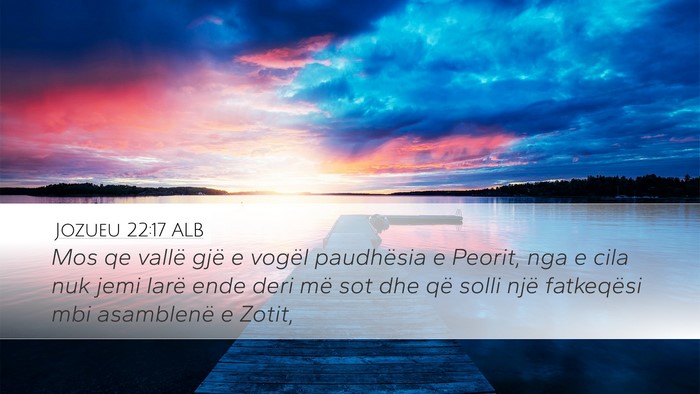Jozueu 22:17 ALB Bible Verse Image