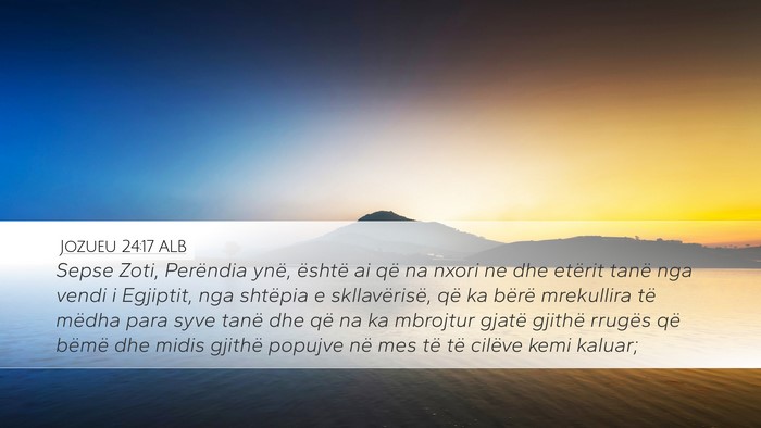 Jozueu 24:17 ALB Bible Verse Image