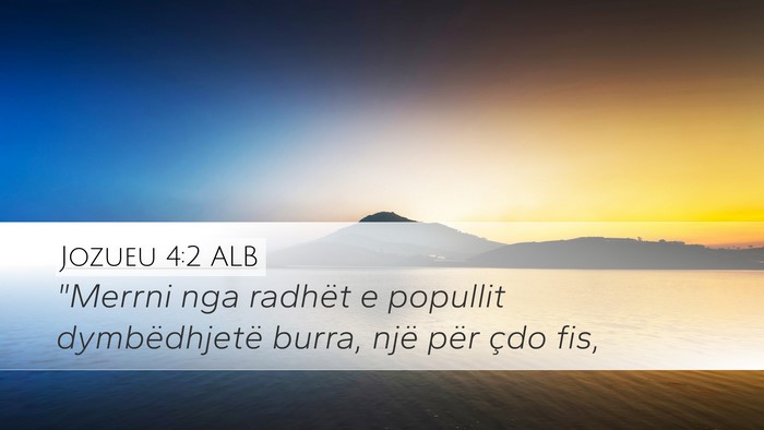 Jozueu 4:2 ALB Desktop Wallpaper - 