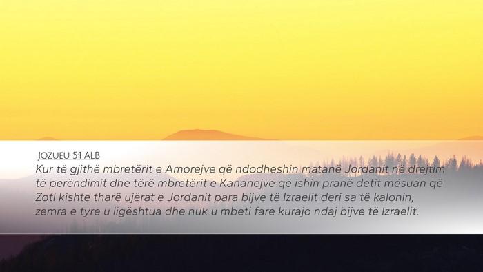 Jozueu 5:1 ALB Bible Verse Image