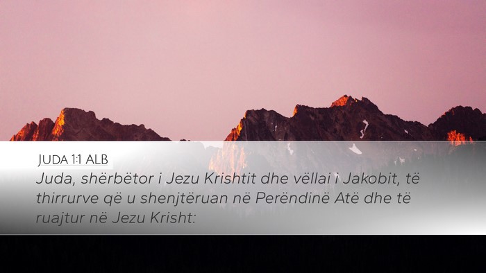 Juda 1:1 ALB Bible Verse Image