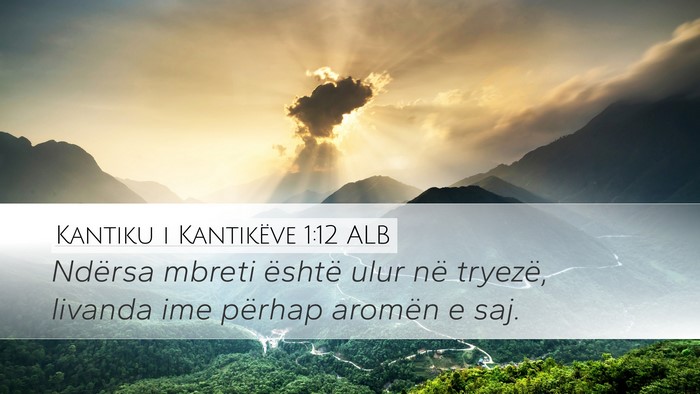 Kantiku i Kantikëve 1:12 ALB Bible Verse Image