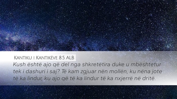 Kantiku i Kantikëve 8:5 ALB Bible Verse Image