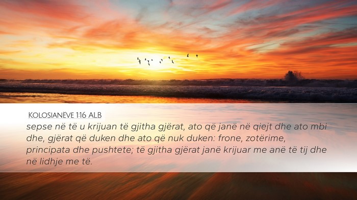 Kolosianëve 1:16 ALB Bible Verse Image