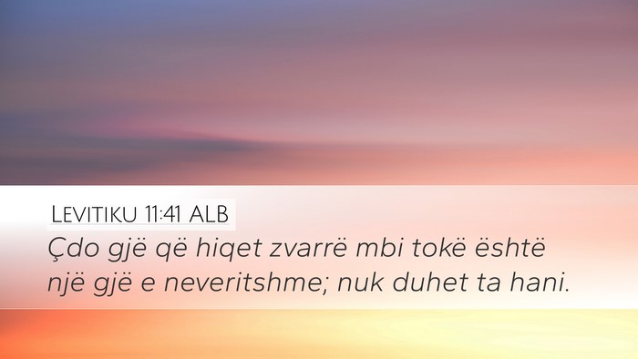 Levitiku 11:41 ALB Bible Verse Image