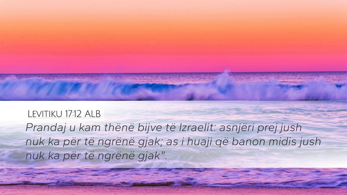 Levitiku 17:12 ALB Bible Verse Image