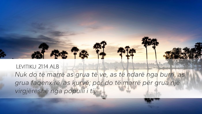 Levitiku 21:14 ALB Bible Verse Image