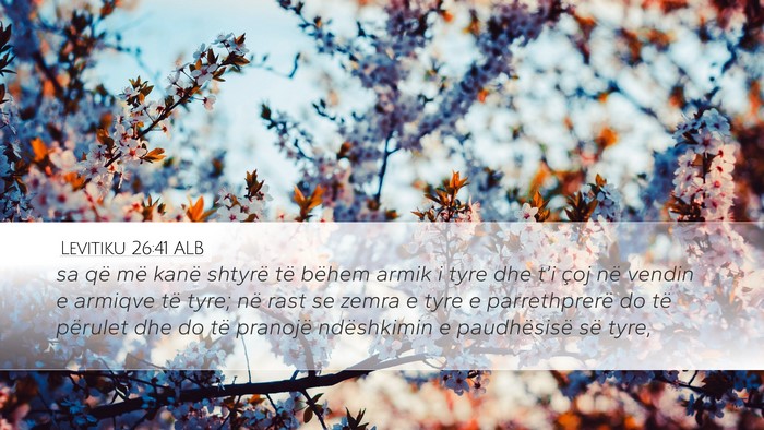 Levitiku 26:41 ALB Bible Verse Image