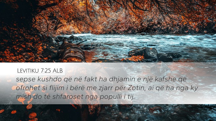 Levitiku 7:25 ALB Bible Verse Image