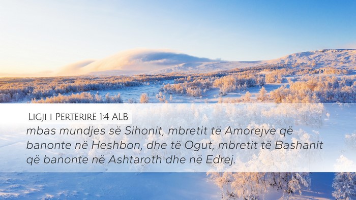 Ligji i Përtërirë 1:4 ALB Bible Verse Image