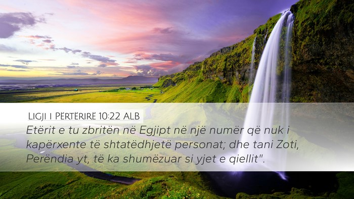 Ligji i Përtërirë 10:22 ALB Bible Verse Image