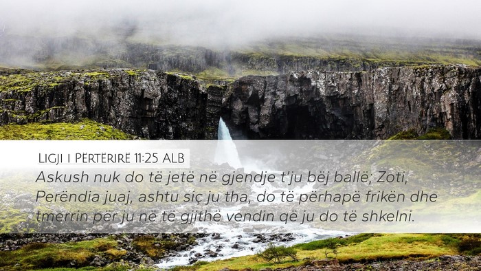Ligji i Përtërirë 11:25 ALB Bible Verse Image