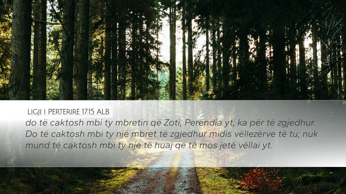 Ligji i Përtërirë 17:15 ALB Bible Verse Image