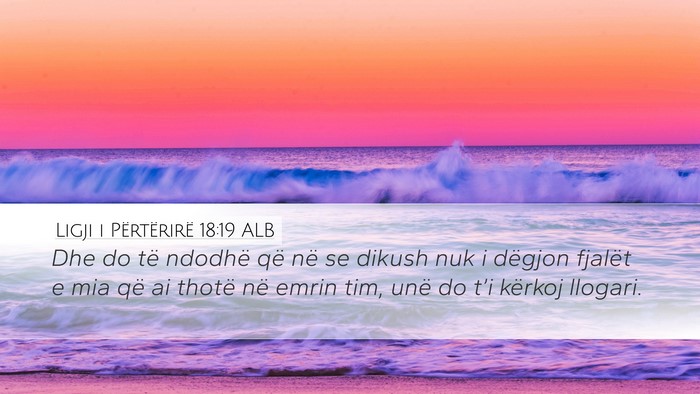 Ligji i Përtërirë 18:19 ALB Bible Verse Image