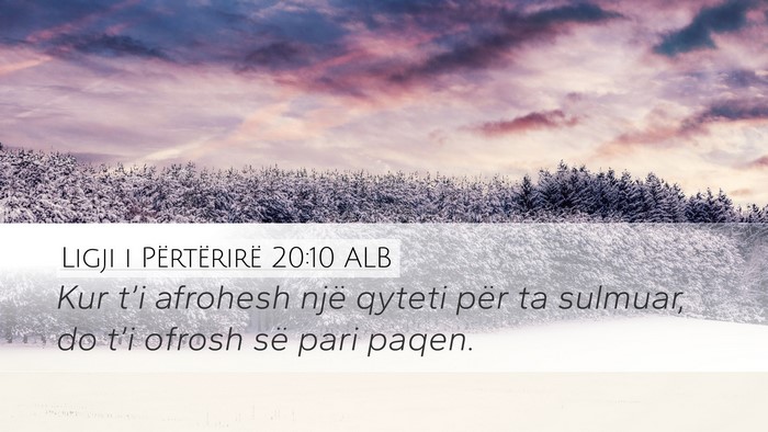 Ligji i Përtërirë 20:10 ALB Desktop Wallpaper - Kur t’i afrohesh një qyteti për ta sulmuar, - Desktop Bible Verse Wallpaper