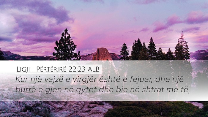 Ligji i Përtërirë 22:23 ALB Bible Verse Image