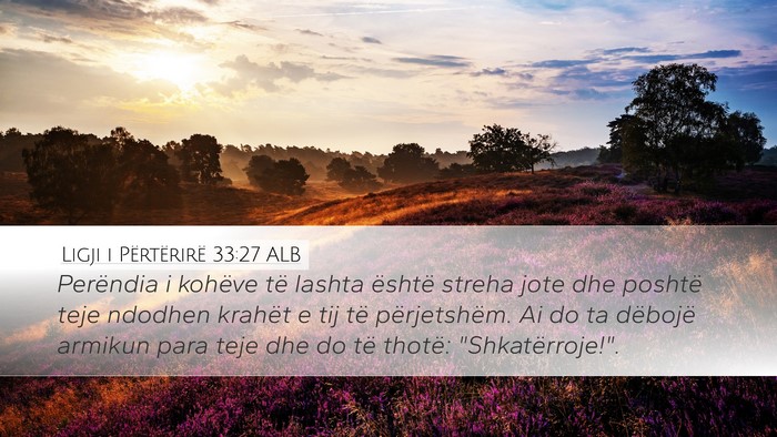 Ligji i Përtërirë 33:27 ALB Bible Verse Image