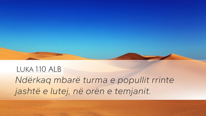 Luka 1:10 ALB Bible Verse Image