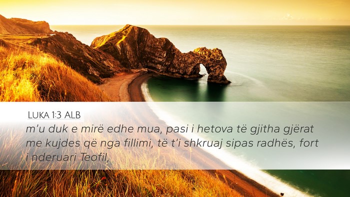 Luka 1:3 ALB Bible Verse Image