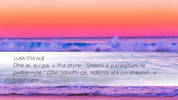 Luka 17:14 ALB Bible Verse Image