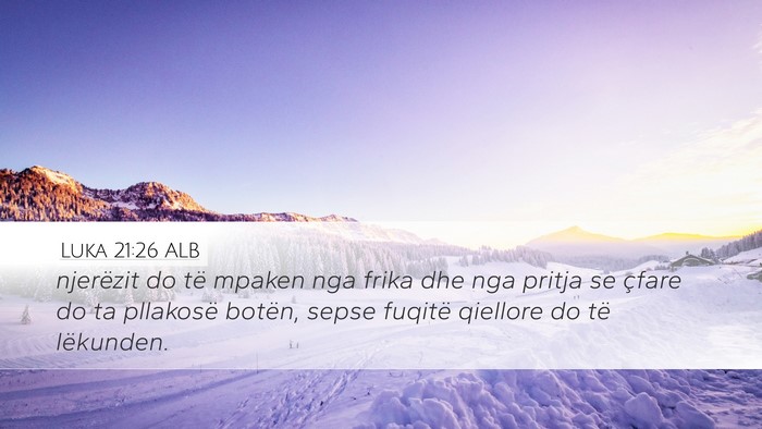 Luka 21:26 ALB Bible Verse Image