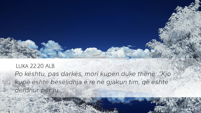Luka 22:20 ALB Bible Verse Image