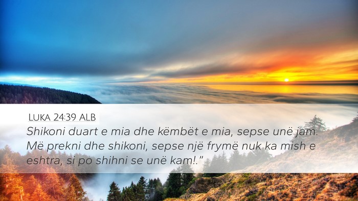 Luka 24:39 ALB Bible Verse Image