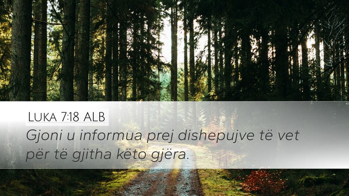 Luka 7:18 ALB Bible Verse Image