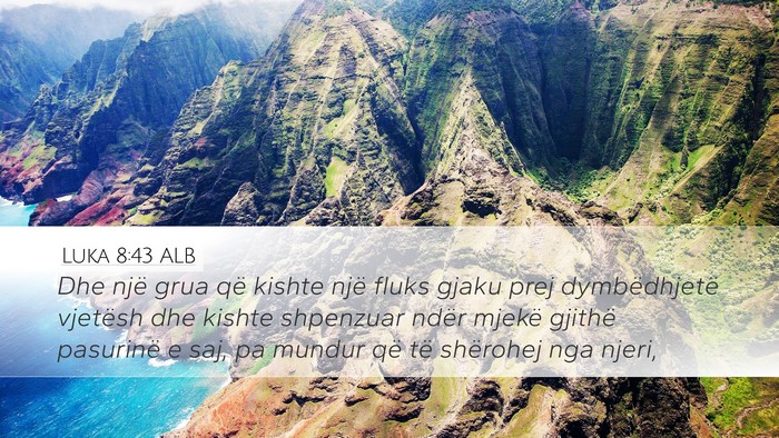 Luka 8:43 ALB Bible Verse Image