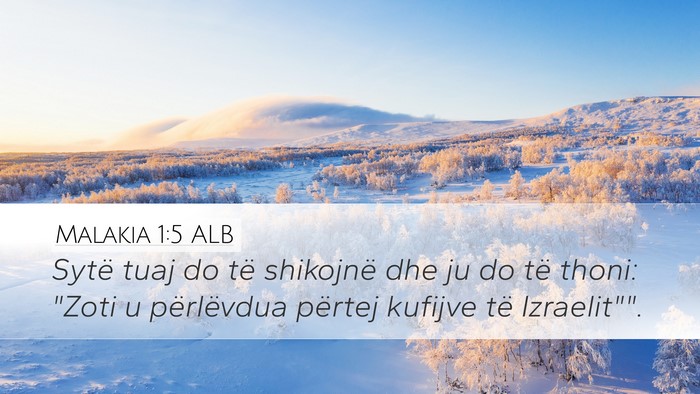 Malakia 1:5 ALB Bible Verse Image