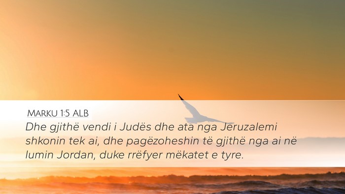 Marku 1:5 ALB Bible Verse Image