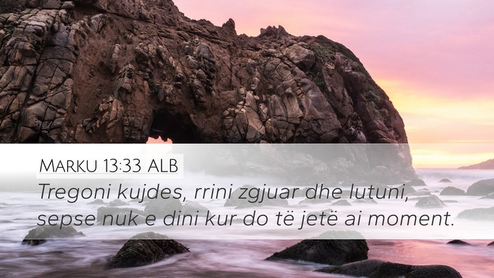 Marku 13:33 ALB Bible Verse Image