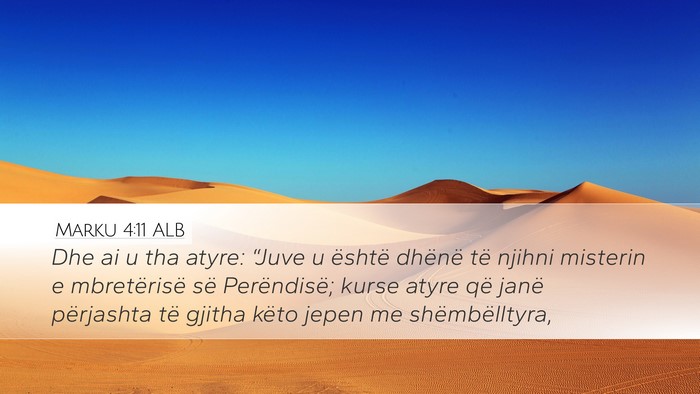 Marku 4:11 ALB Bible Verse Image