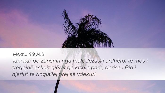 Marku 9:9 ALB Bible Verse Image