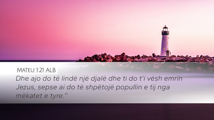 Mateu 1:21 ALB Bible Verse Image
