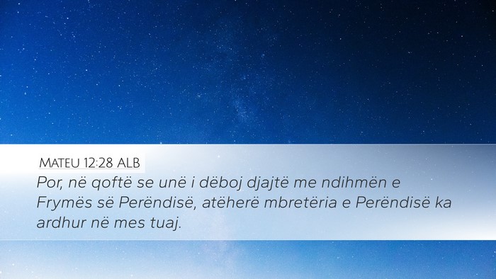 Mateu 12:28 ALB Bible Verse Image