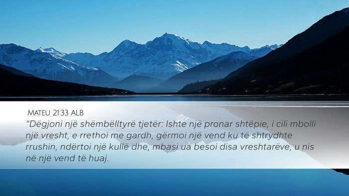 Mateu 21:33 ALB Bible Verse Image